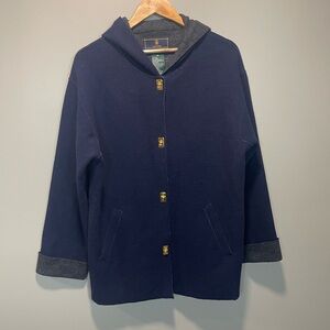Lauren Ralph Lauren Navy Wool Jacket with Hood